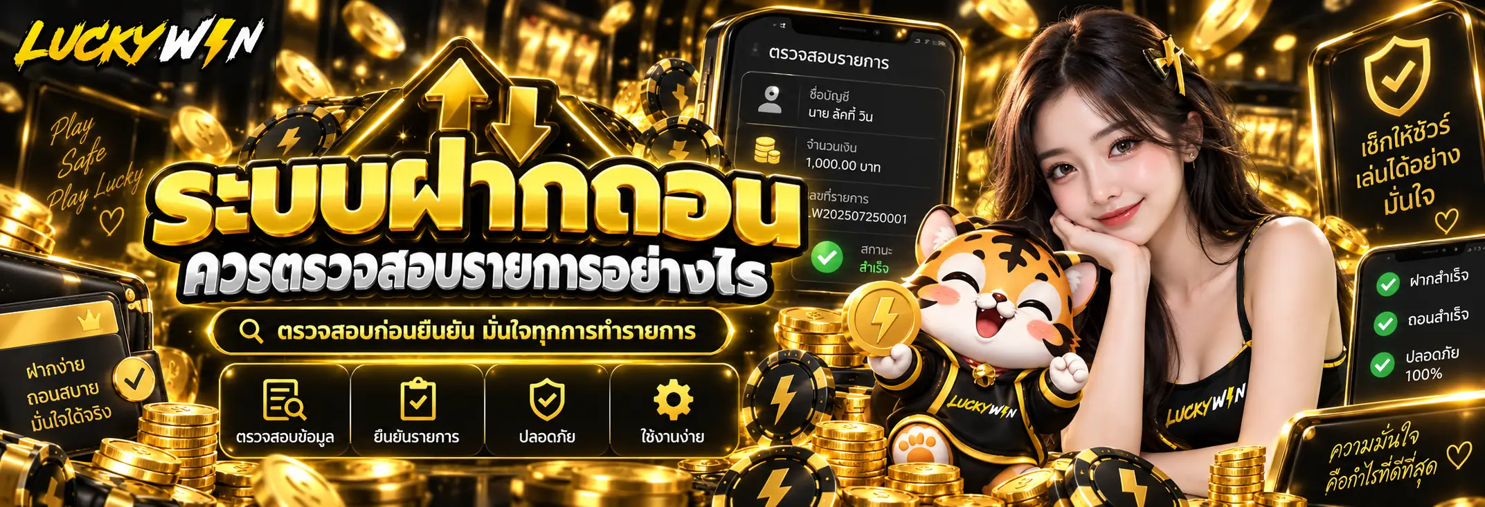 ระบบฝากถอนควรตรวจสอบรายการอย่างไร